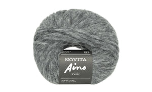 Novita Aino baby alpaca merino wool polyamide 075 fog