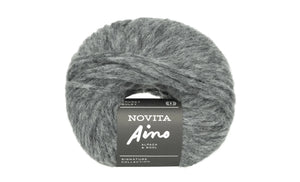 Novita Aino baby alpaca merino wool polyamide 075 fog
