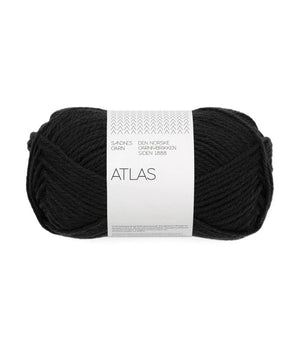 Sandnes Garn Atlas norwegian lambswool merino wool 1099 black