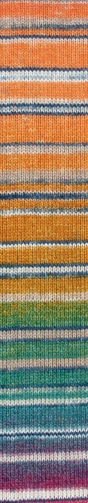 Katia Bellino cotton linen coral orange water blue