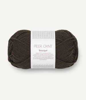 Sandnes Garn Peer Gynt norwegian wool 2381 coffee melange
