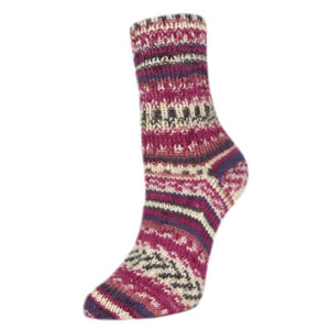 Rellana Flotte Sock Nordic superwash wool polyamide 3175 flowers