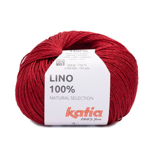 Katia Lino 100% linen 38 flame red