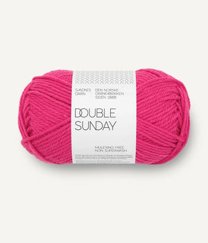 Sandnes Garn Double Sunday merino wool 4518 hot pink