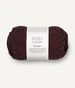 Sandnes Garn Double Sunday merino wool 4682 velvet fig