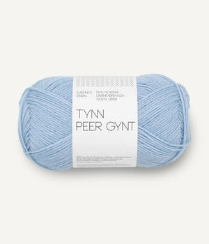 Sandnes Garn Tynn Peer Gynt wool 5812 brunnera blue