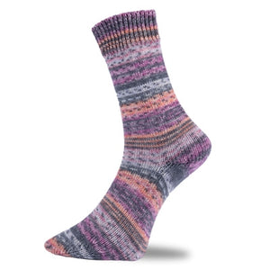 Pro Lana Golden Socks Color wool polyamide 718 purple orange