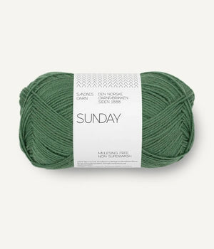 Sandnes Garn Sunday merino wool 8073 elm green
