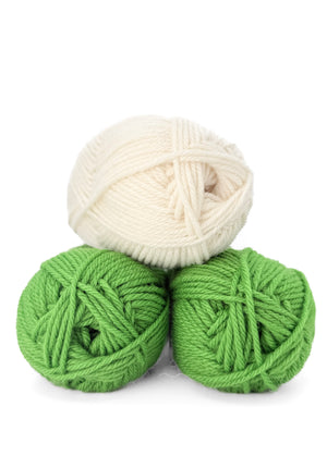 Beginner Colourwork Toque in juicy green