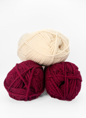 Beginner Colourwork Toque in merlot