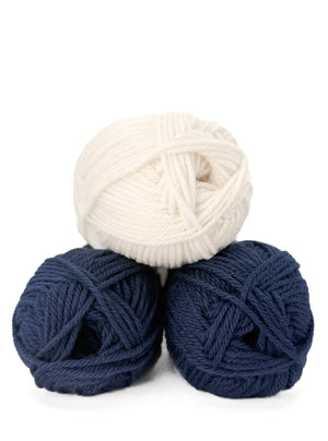 Beginner Colourwork Toque in midnight