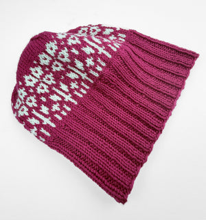 Beginner Colourwork Toque by Bonnie Groening in Filcolana Peruvian