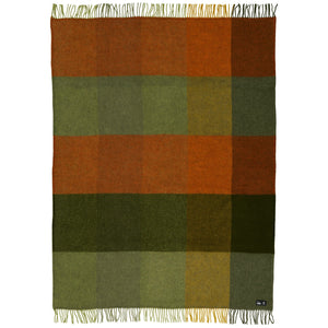 Klippan Gotland Throw wool check green