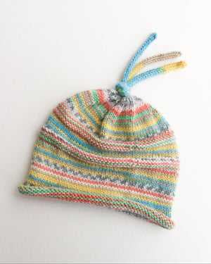 Knit Nat's Fun Baby Hat in Rico Design Baby Dream DK.