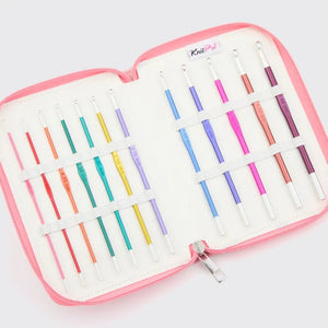 KnitPro Zing Grande Single Ended Crochet Hook Set aluminum grande