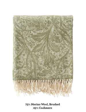 Cashmere Merino Wool Throw cashmere merino wool arcadia olive