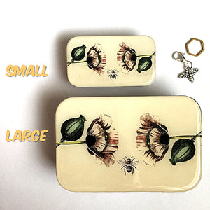 Firefly Notes Notions Tin resin bee and poppy