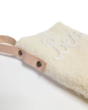 Felted Holiday Stocking Kit in Lanas detail