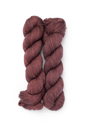Julie Asselin Leizu Fingering Simple wool silk brownstone