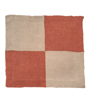 Checkerboard Baby Blanket in Estelle Linocott.