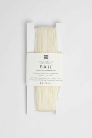 creative fix it darning yarn wool polyamide Rico cream