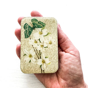 Firefly Notes Notions Tin resin green moth and dogwood