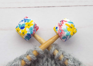 Fox & Pine Stitch Stoppers silicone hexagon cheerful flowers