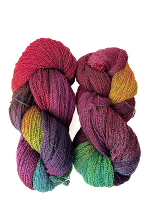 Fleece Artist BFL 2/8 blue faced leicester wool hibiscus