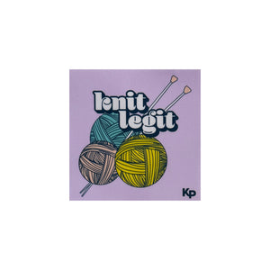 Knitproof sticker knit legit