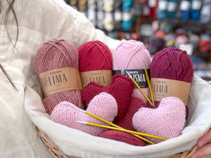 Knitting Level 2: Cozy Hearts Workshop