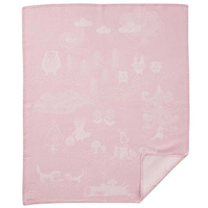 Klippan Cotton Baby Blanket brushed organic cotton little bear pink