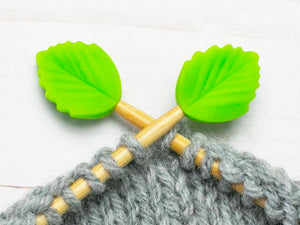 Fox & Pine Stitch Stoppers silicone little green leaf