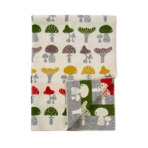Klippan Classic Wool Blanket lambswool mushroom multi