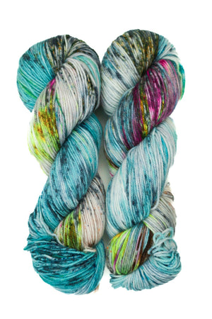 Ancient Arts Socknado superwash merino nylon on a mountain