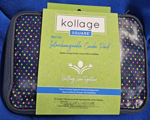 Kollage Square Interchangeable Mini Set 5.5" aluminum polka dot case
