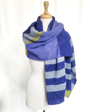 Fisgard Lighthouse Shawl Kit in Rowan Felted Tweed wool alpaca viscose