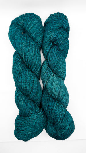 Hazel New Wave Fibre alpaca romeldale wool angora teal