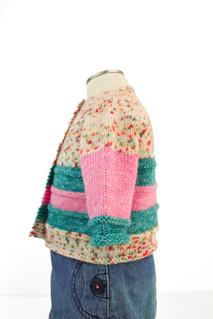 Top Down Baby Cardi by Bonnie Groening in Drops Fiesta