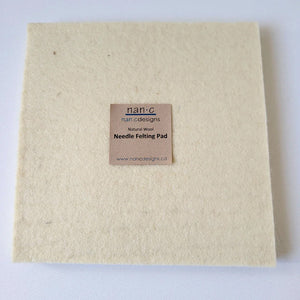 Nan C Designs Wool Felting Pad natural wool