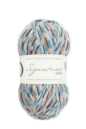 West Yorkshire Spinners Signature 4-ply wool nylon 1167 jay