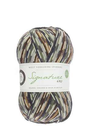 West Yorkshire Spinners Signature 4-ply wool nylon 877 owl