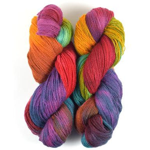 Fleece Artist BFL 2/8 blue faced leicester wool hibiscus