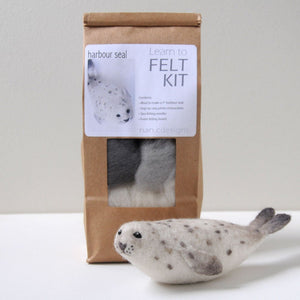 Nan C Designs Learn to Felt Kit wool harbour seal