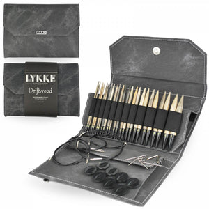 Lykke Driftwood Interchangeable Set 13cm/5" Tips grey denim