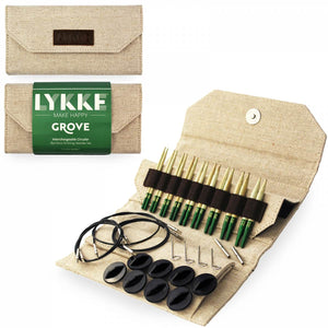 Lykke Grove Interchangeable Set 9cm/3.5" Tips beige jute canvas