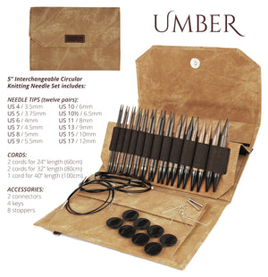 Umber Interchangeable Set-  13cm/5" Tips