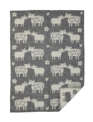 Klippan Baby Blanket eco lambswool baa grey