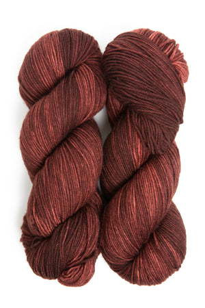 Ancient Arts Socknado superwash merino nylon chili pepper chocolate