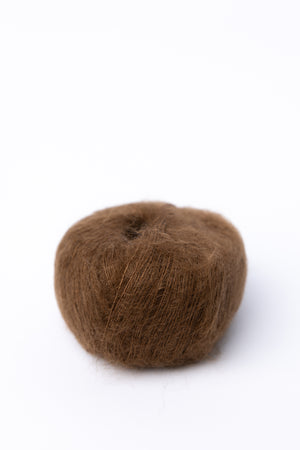 Knitting For Olive Soft Silk Mohair mohair silk dark cognac