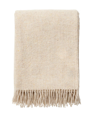 Klippan Recycled Wool Blanket lambswool recycled wool earth creme